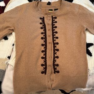 Saks Fifth Avenue Cashmere Brown Sweater Set